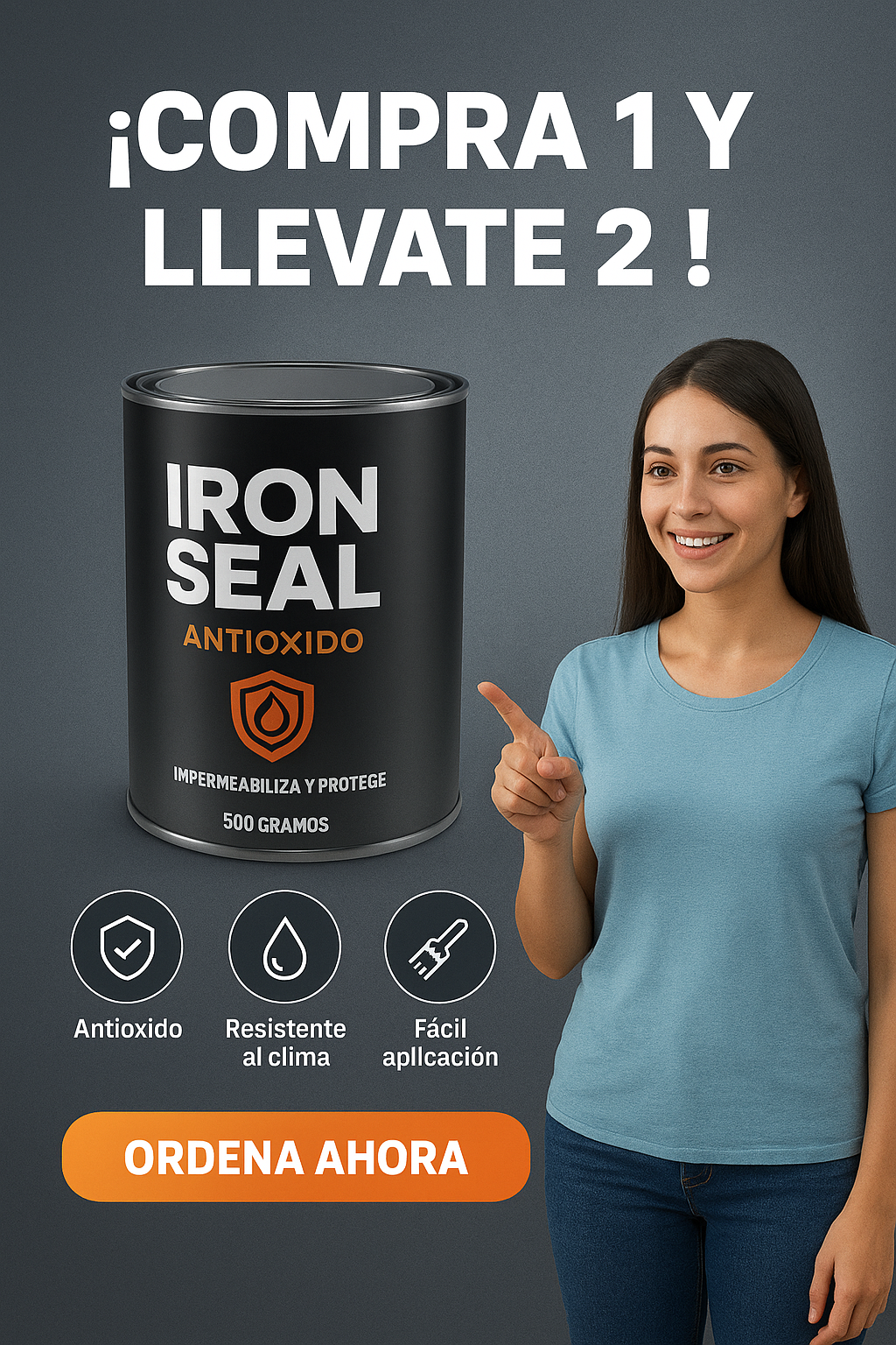 IRON SEAL REPARACION ANTI OXIDO LLEVA 2 X 1