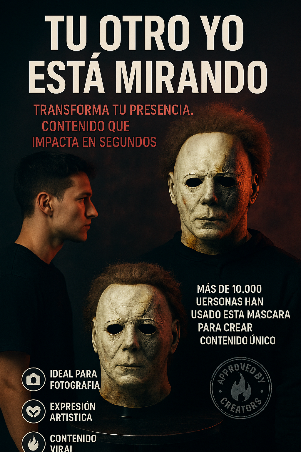 No eres tú… eres tu otro yo. Mascara Michael Myers