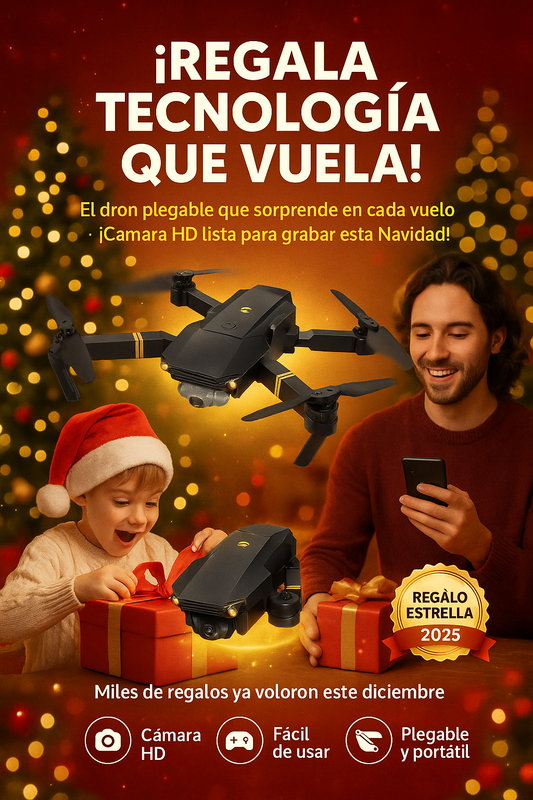 ¡GRABA COMO UN PRO CON UN DRON QUE CABE EN TU MANO!