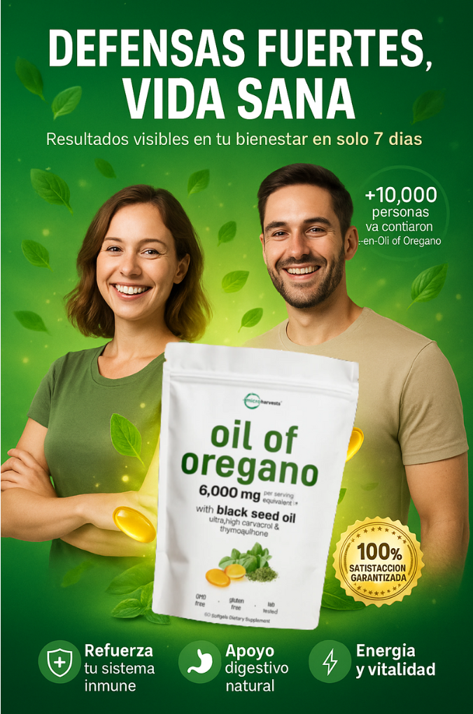 Refuerza tu sistema inmune con ACEITE DE OREGANO EN CAPSULSAS