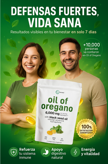 Refuerza tu sistema inmune con ACEITE DE OREGANO EN CAPSULSAS